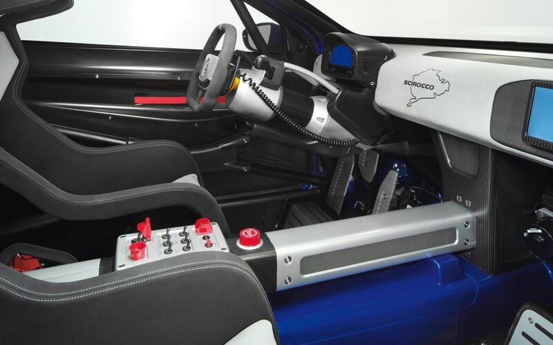 Race Car Interior — Black, Technical, Photograph, Steering Wheel, Dashboard