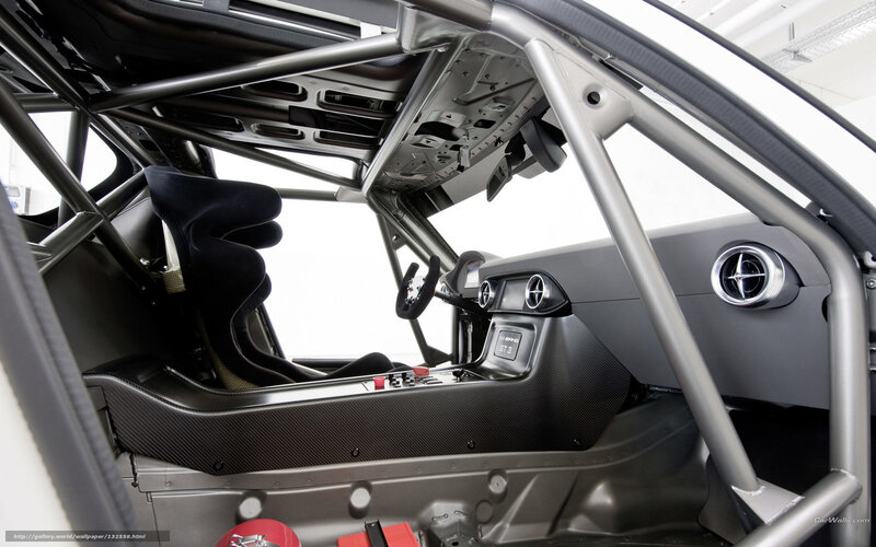 race car interior with roll cage