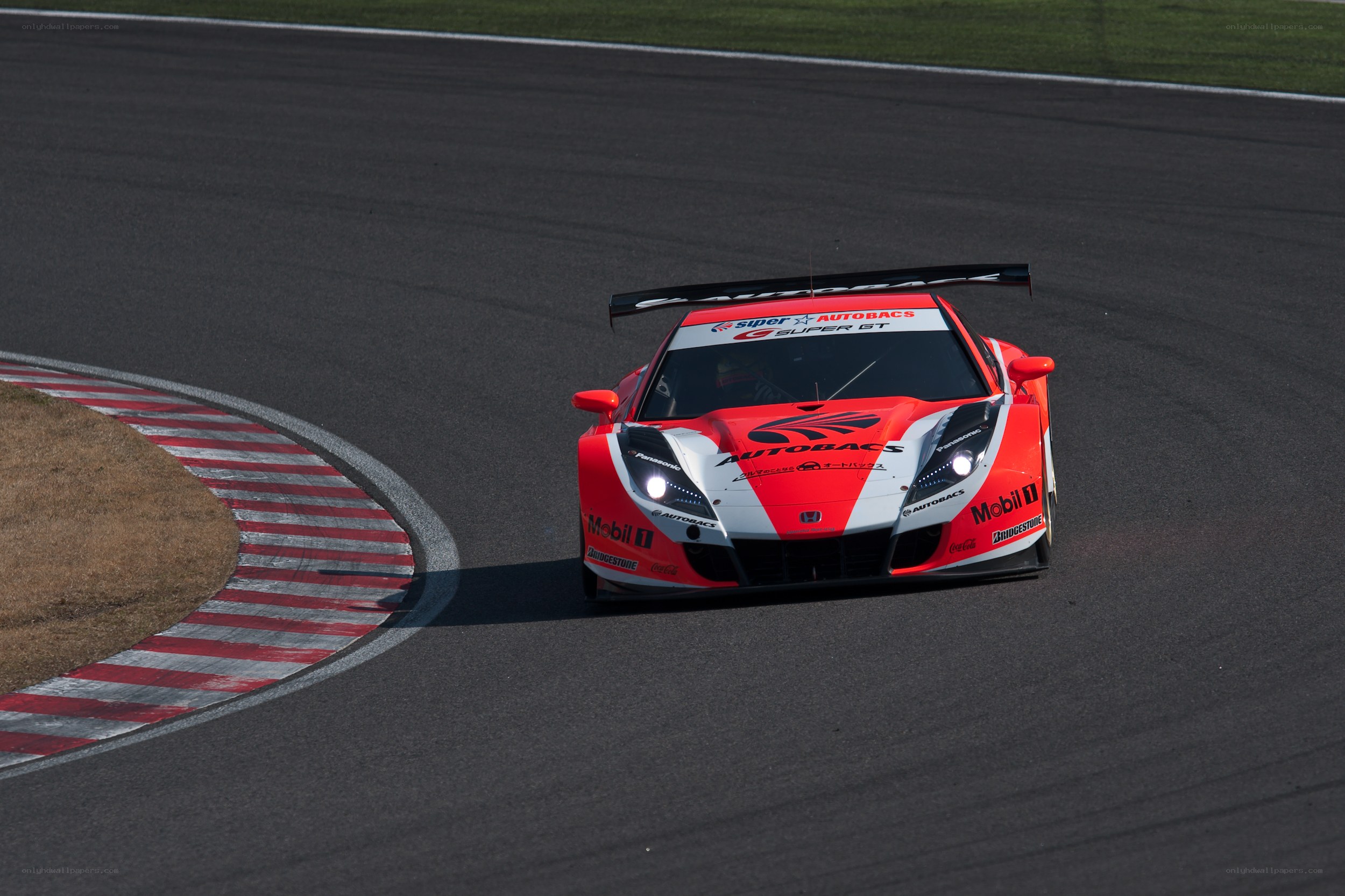 Race car on a track