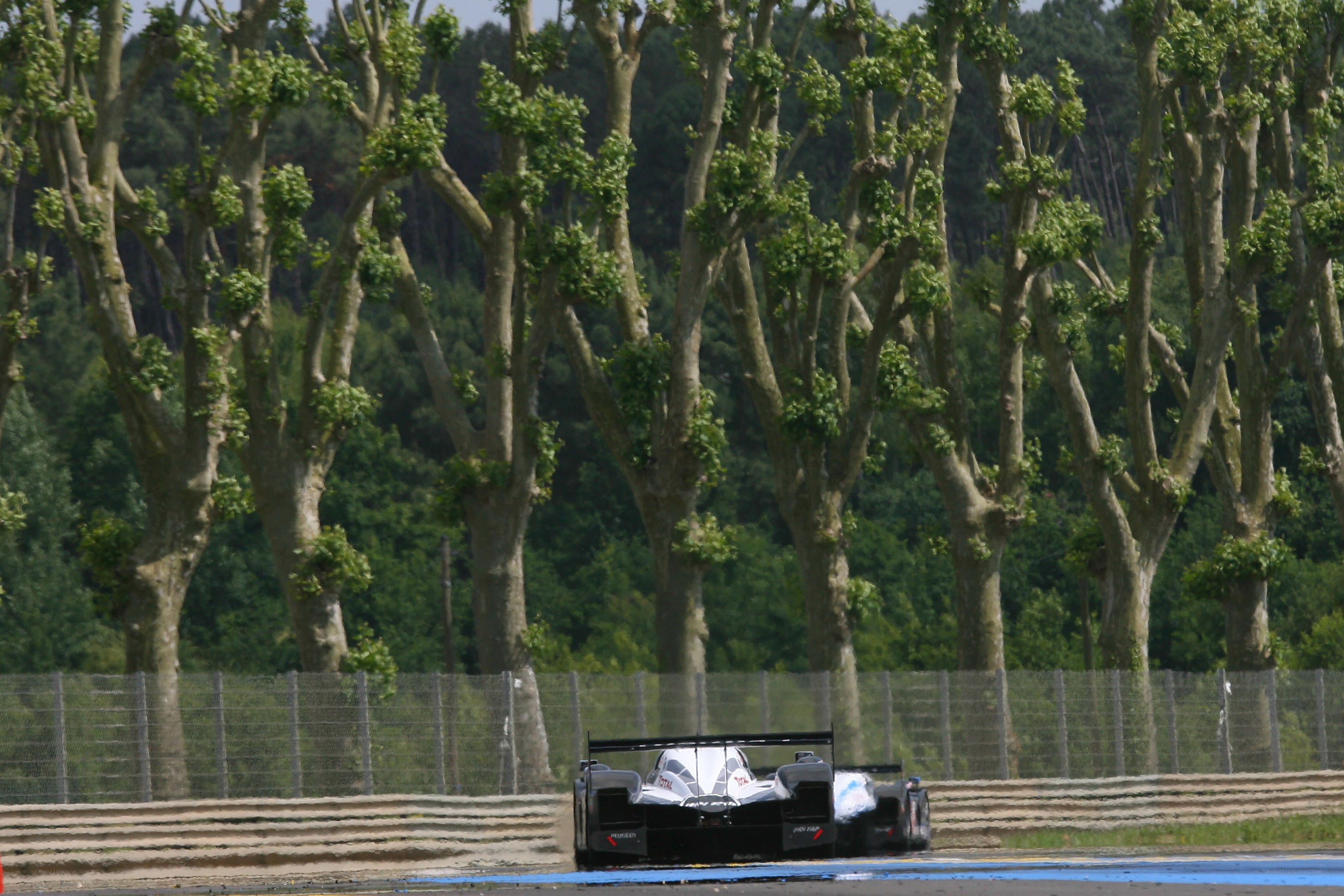 Race car on a track