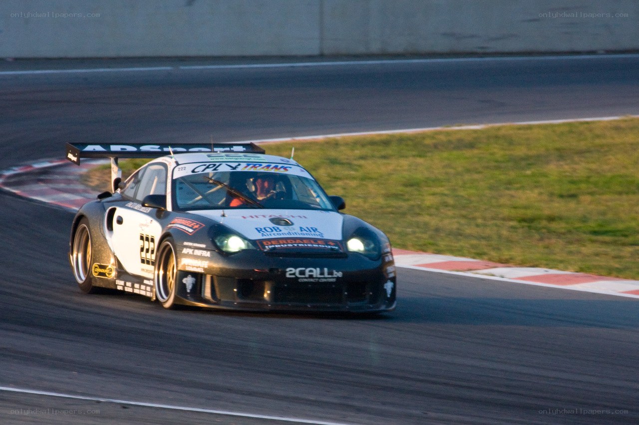 race car on a track