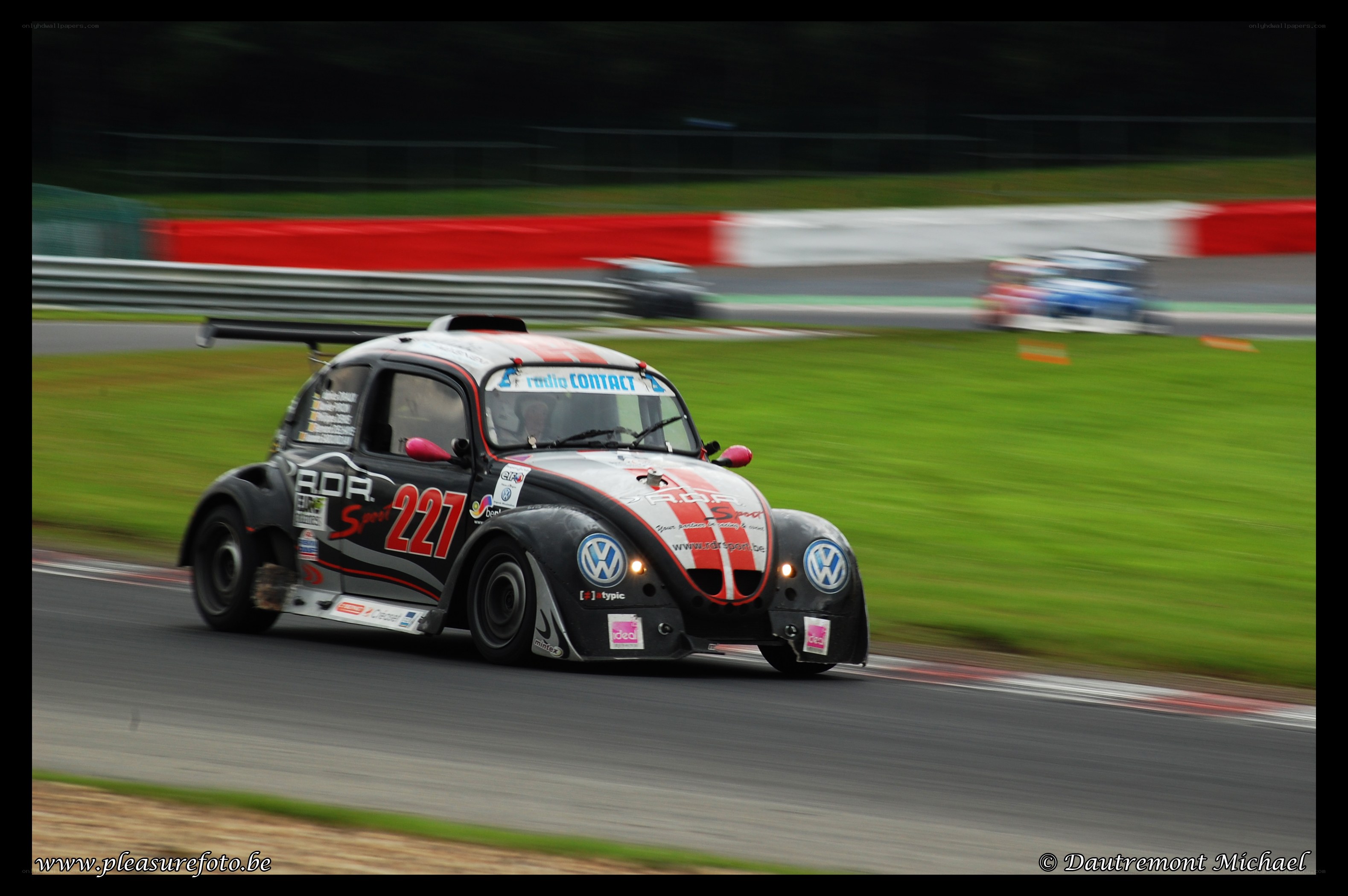 Race car on a track