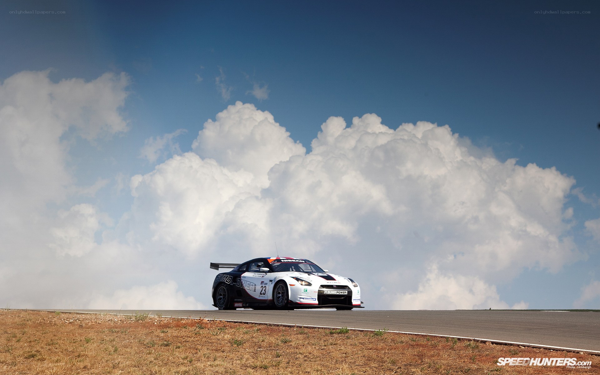Race car on a track