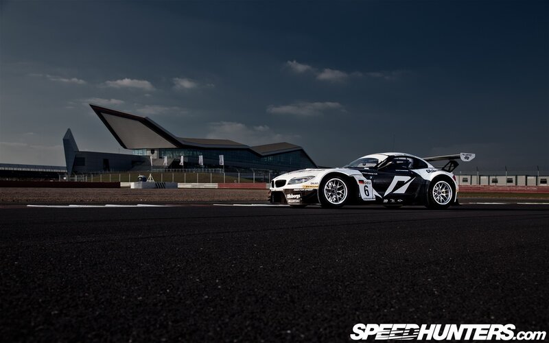 Race car on a track