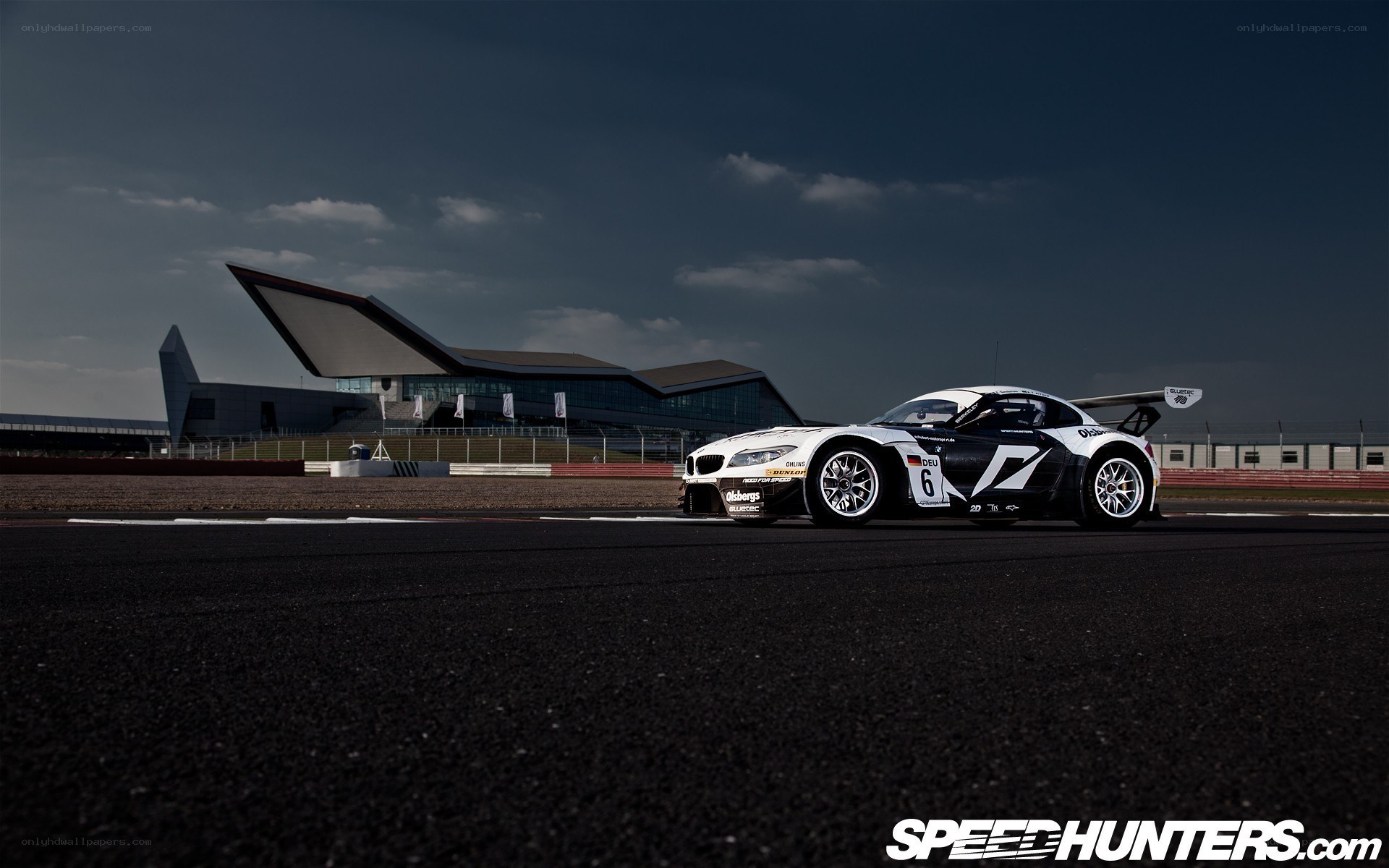 Race car on a track