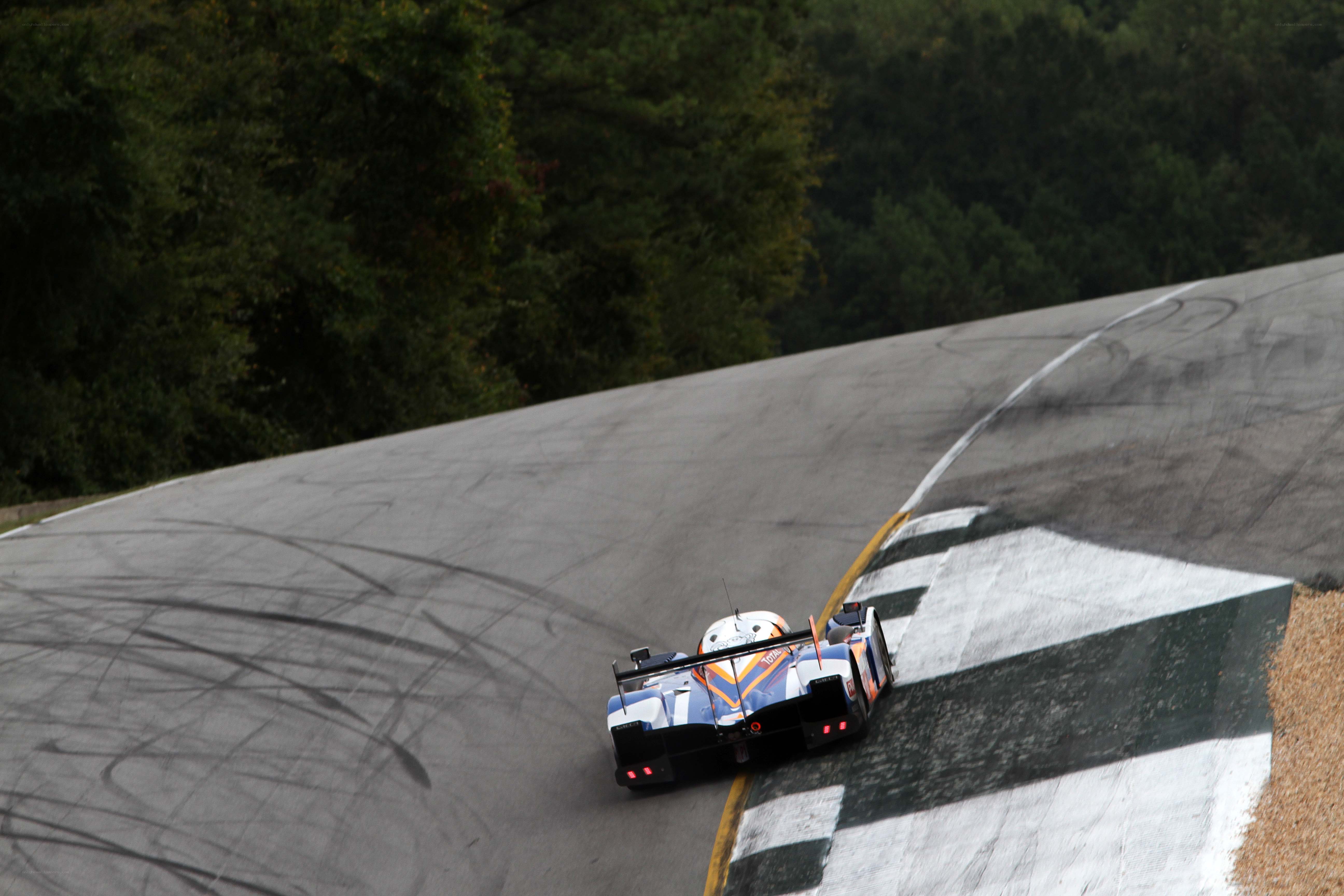 Race car on a track