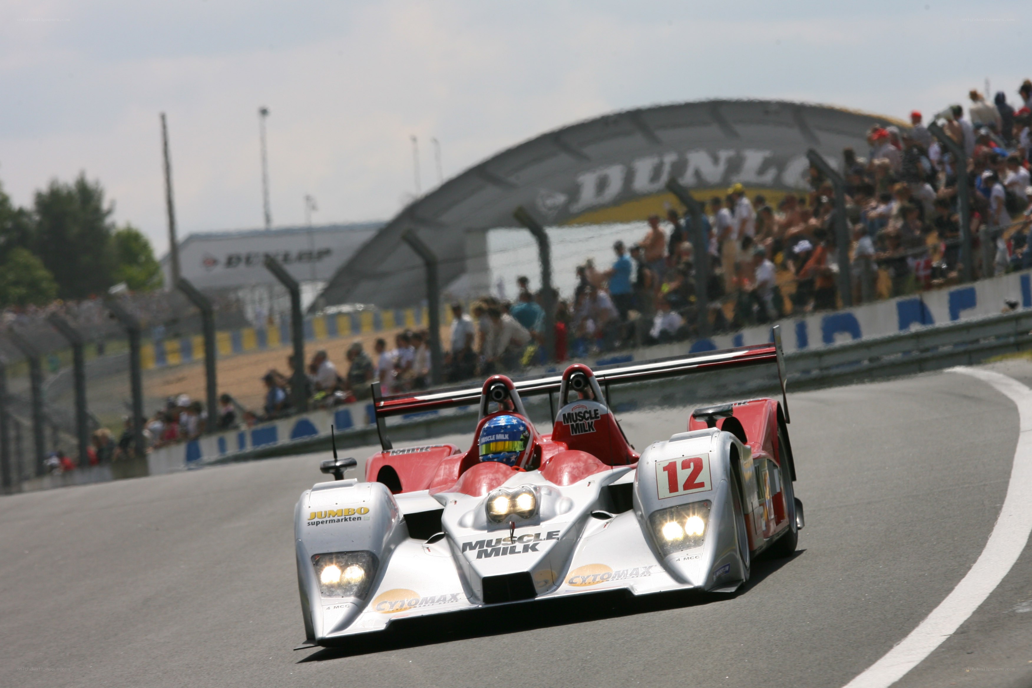 Race car on a track