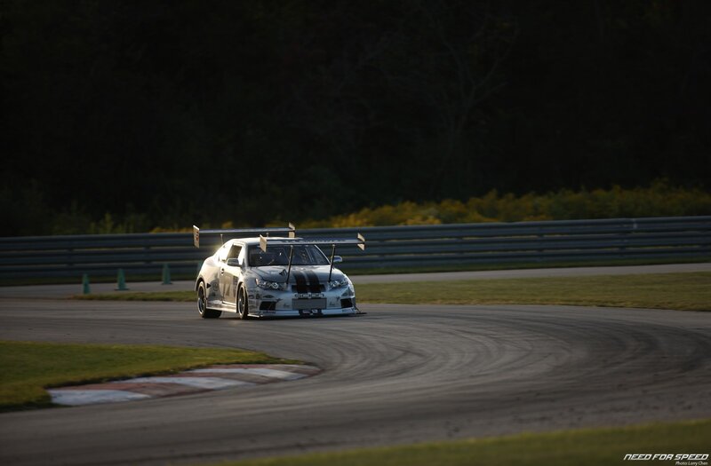 Race car on a track