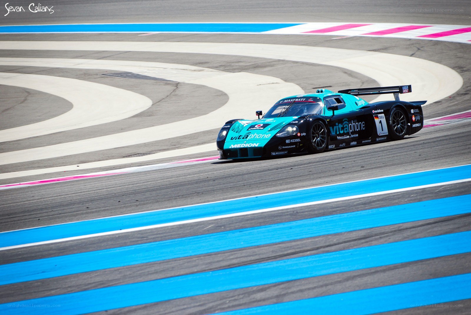 race car on a track