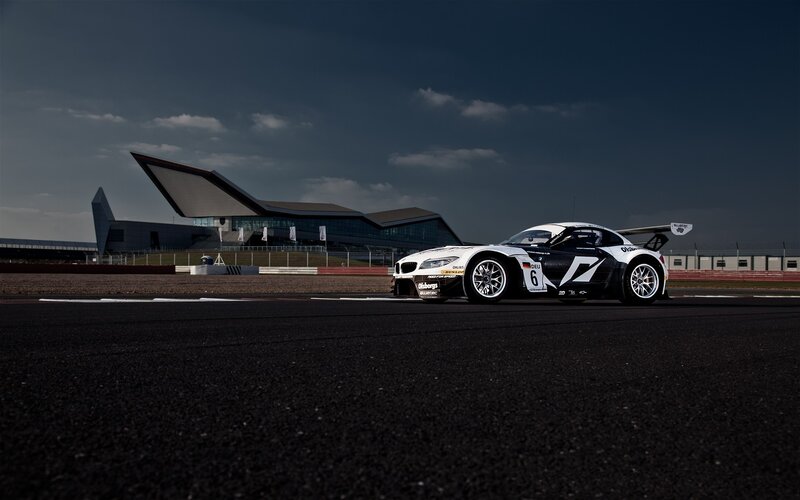 race car on a track