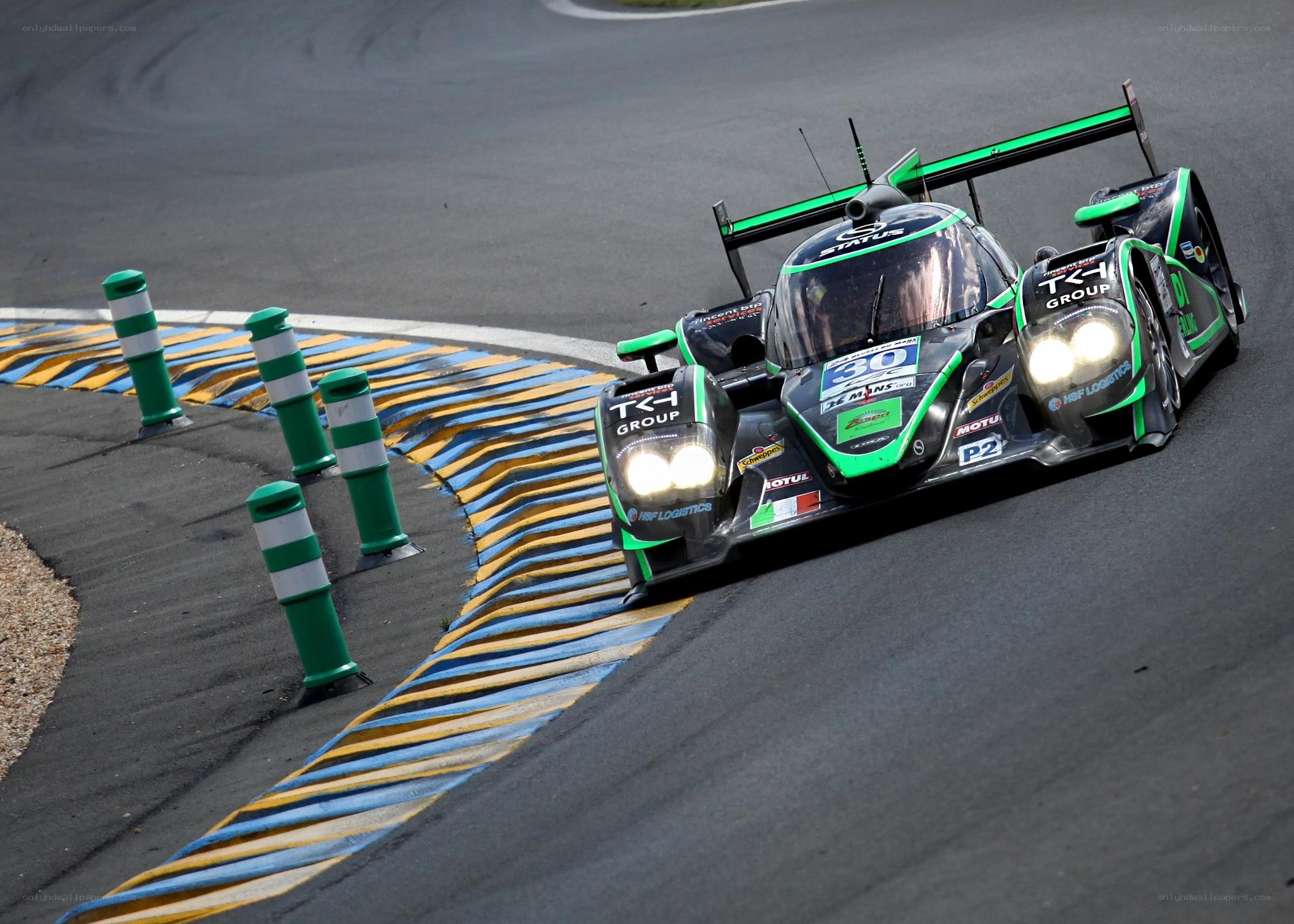 Race car on a track