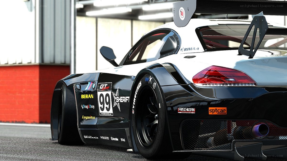 race car on a track