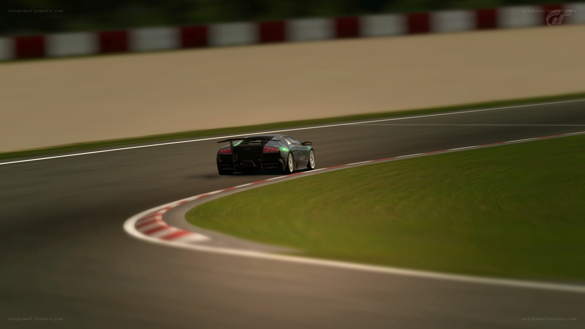 race car on a track