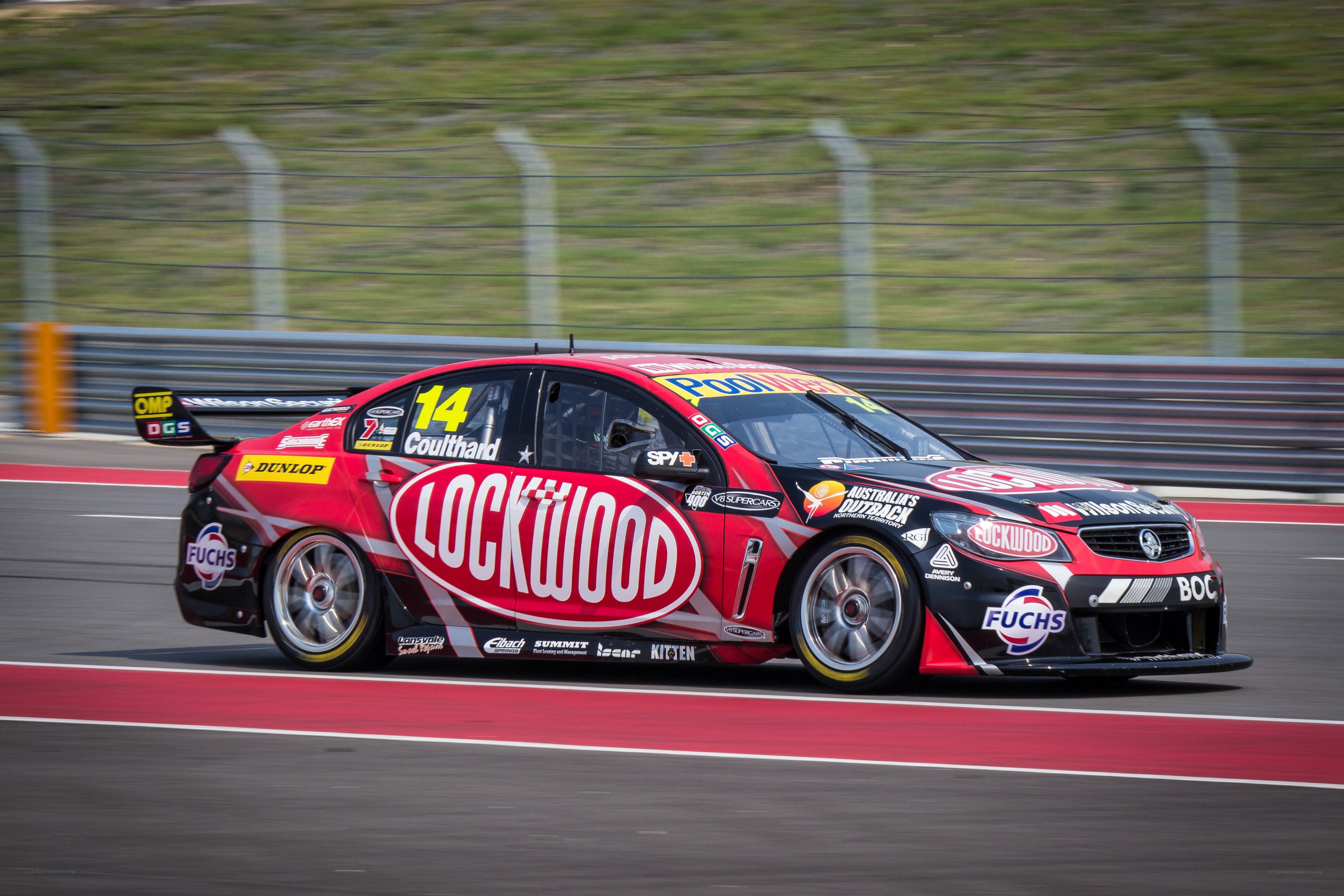 Race car on a track