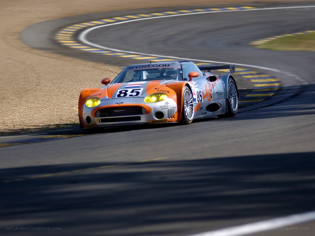 Race car on a track