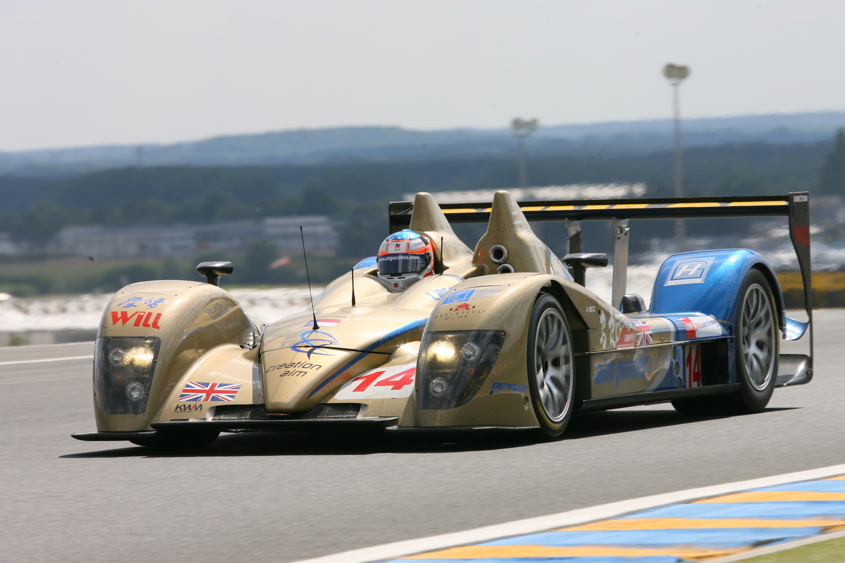 Race car on a track