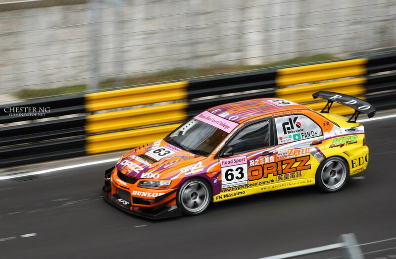 Race car on a track