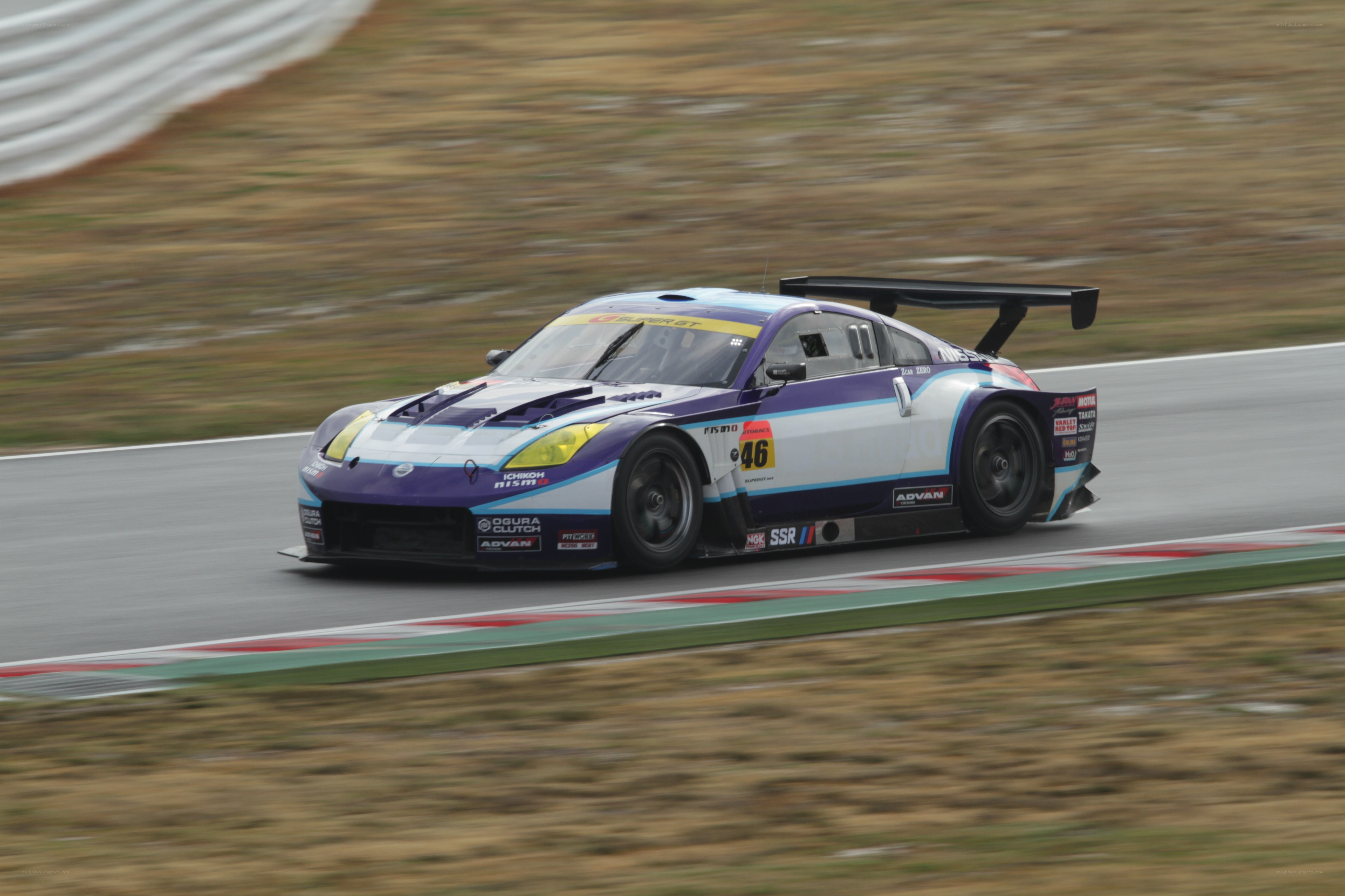 Race car on a track