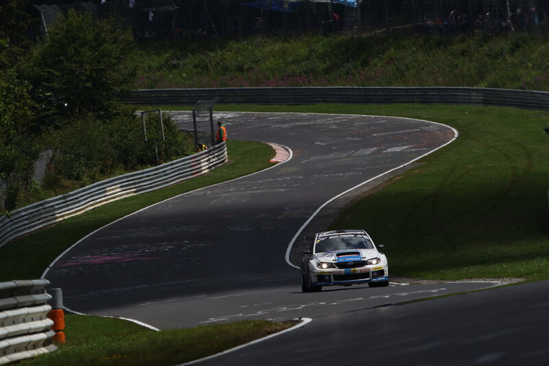 Race car on a winding track