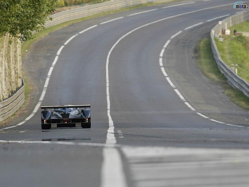 race car on a winding track