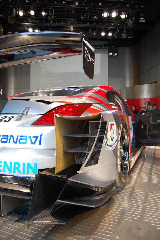 Race car on display
