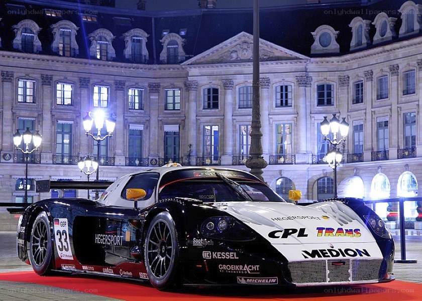race car on red carpet