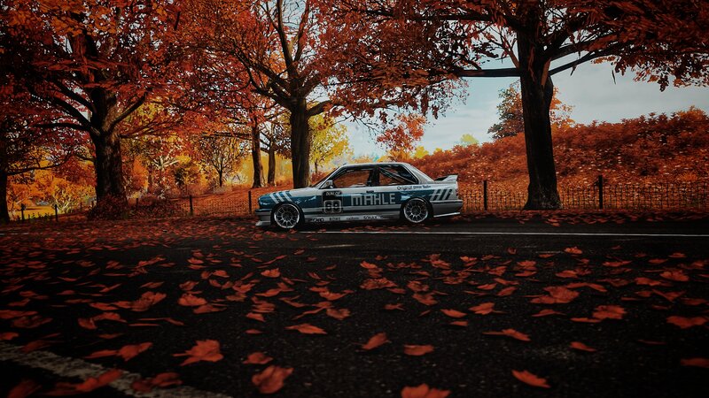 Race Car on Road — Red