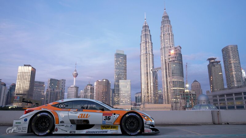 Race Car on Rooftop