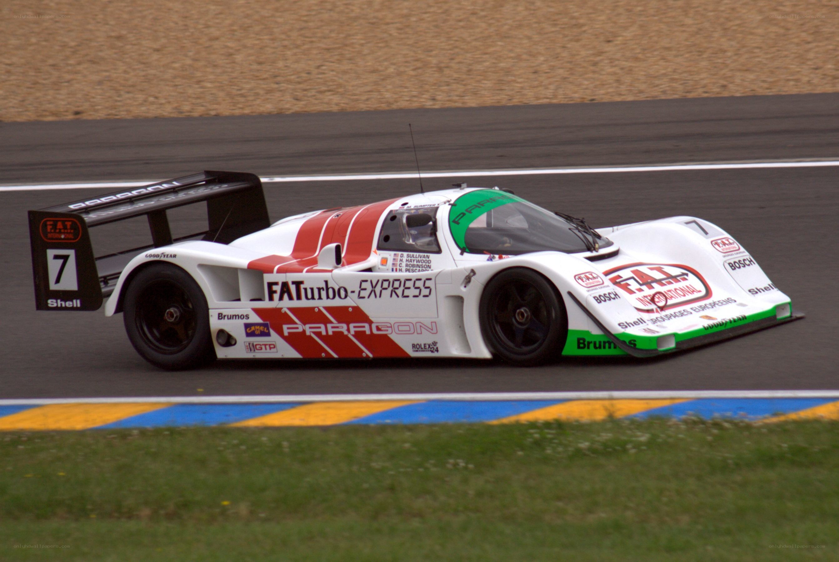 race car on track