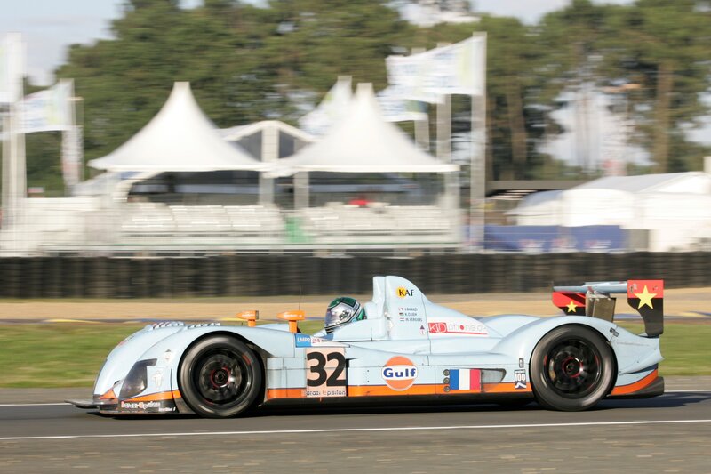 Race car on track