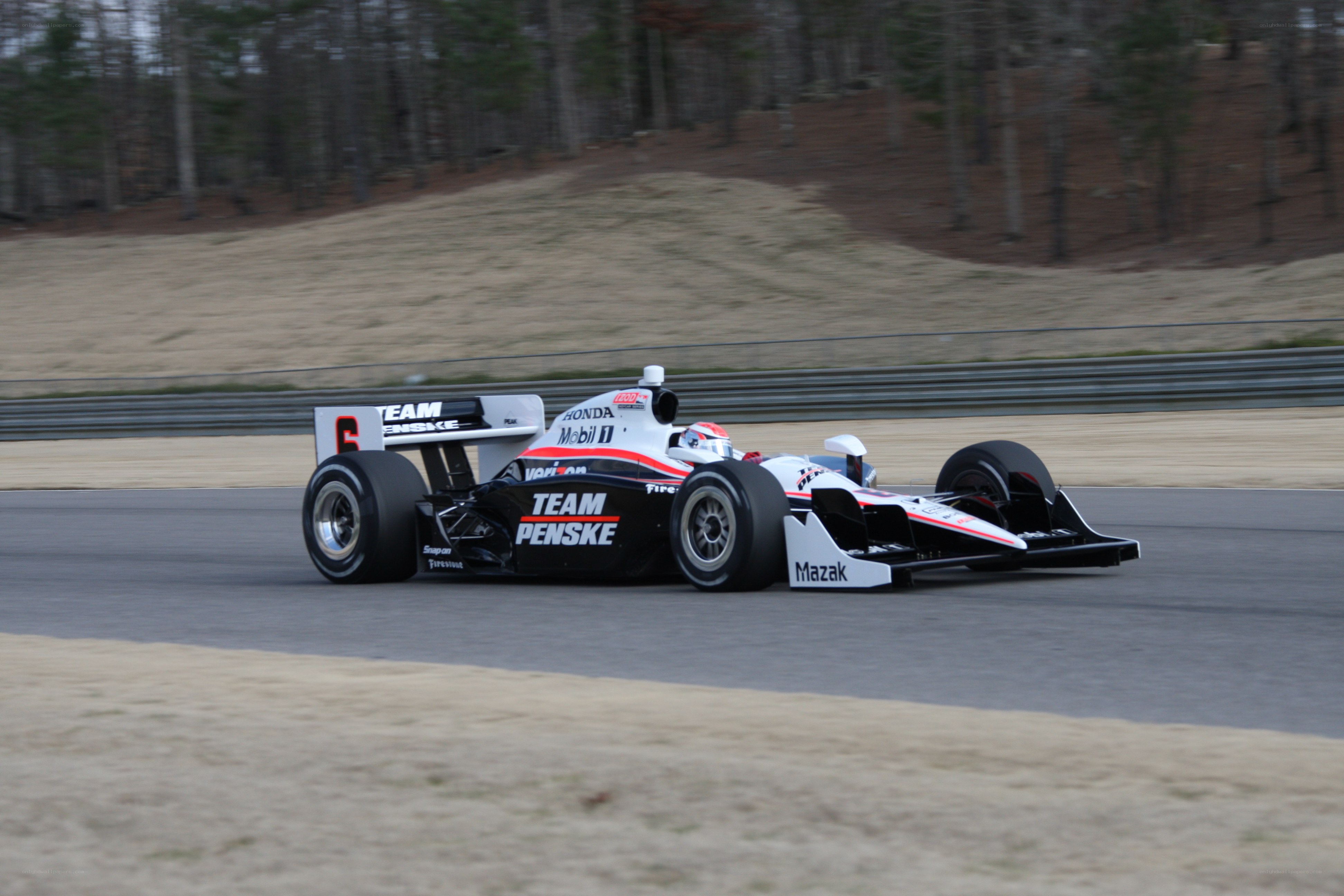 race car on track