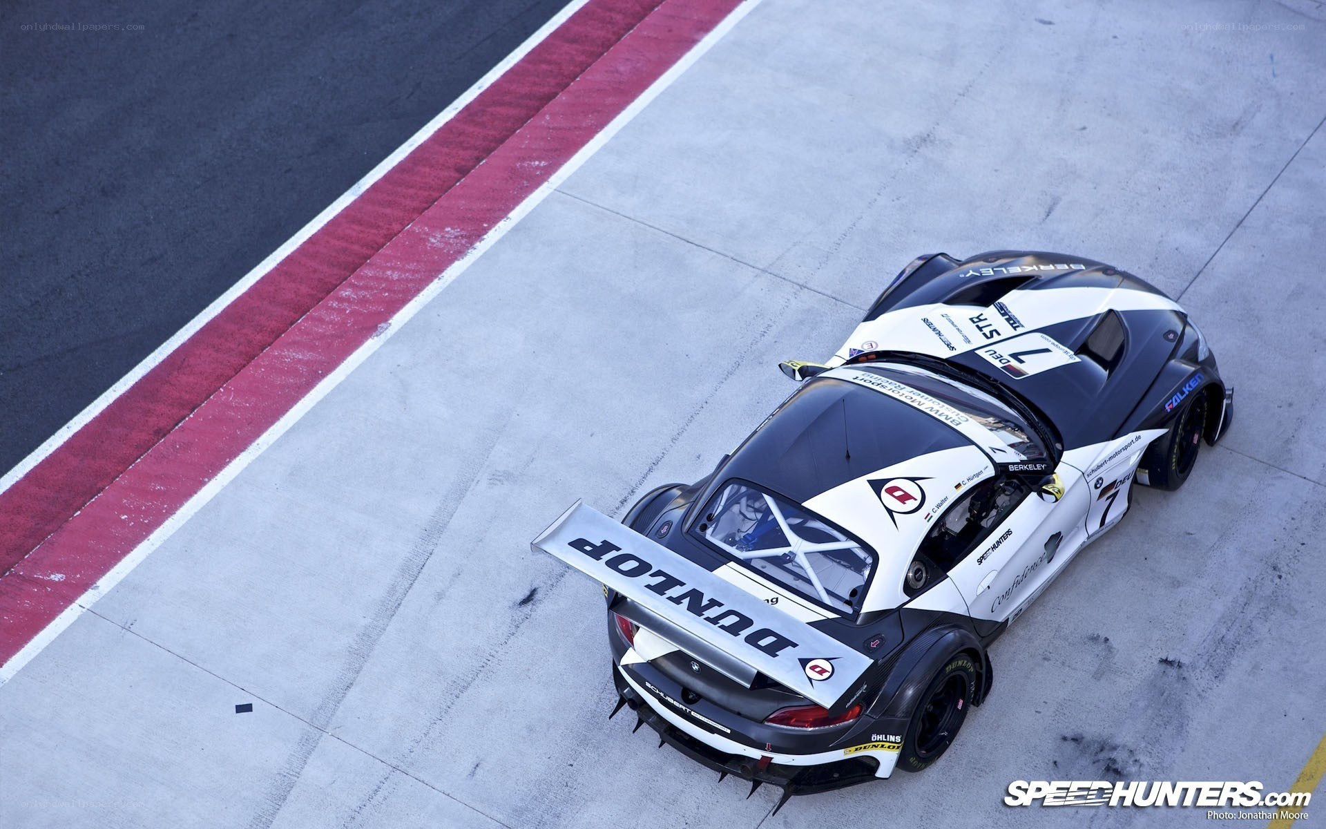 race car on track