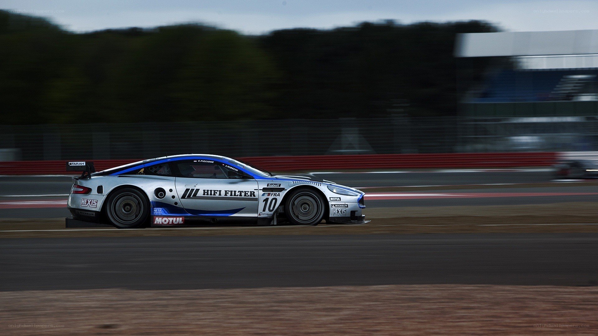 race car on track