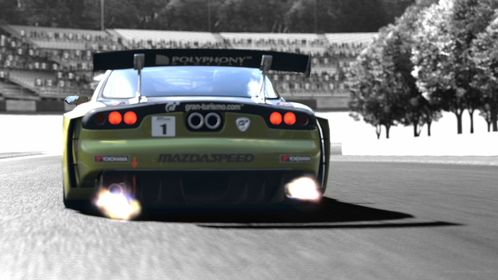 race car on track