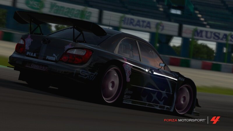 race car on track