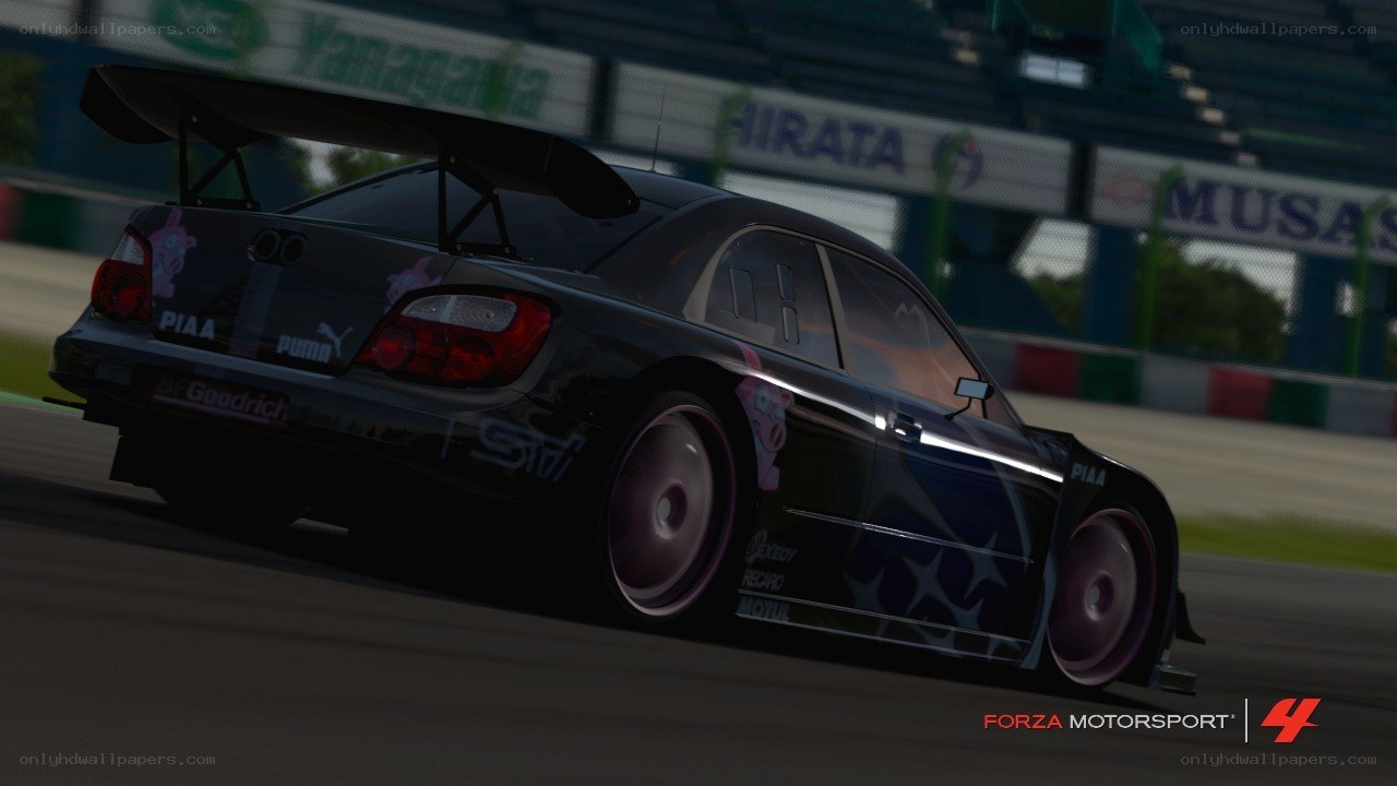 race car on track