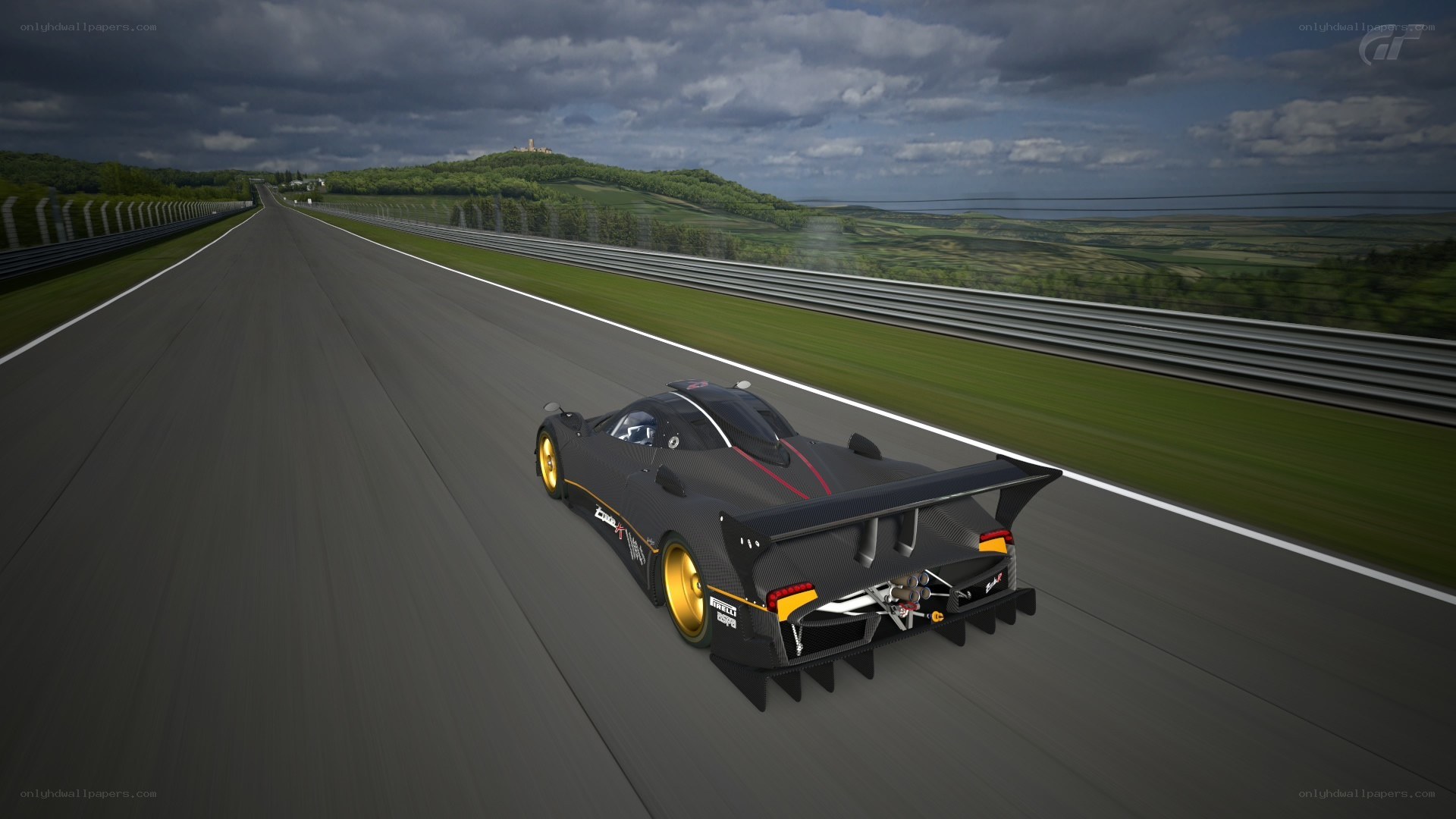 race car on track