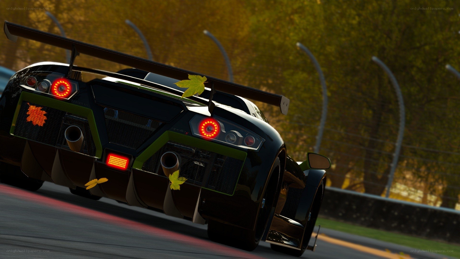 race car on track