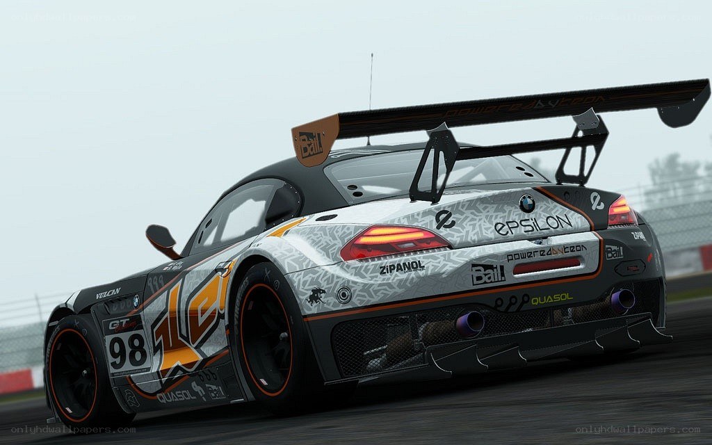 race car on track