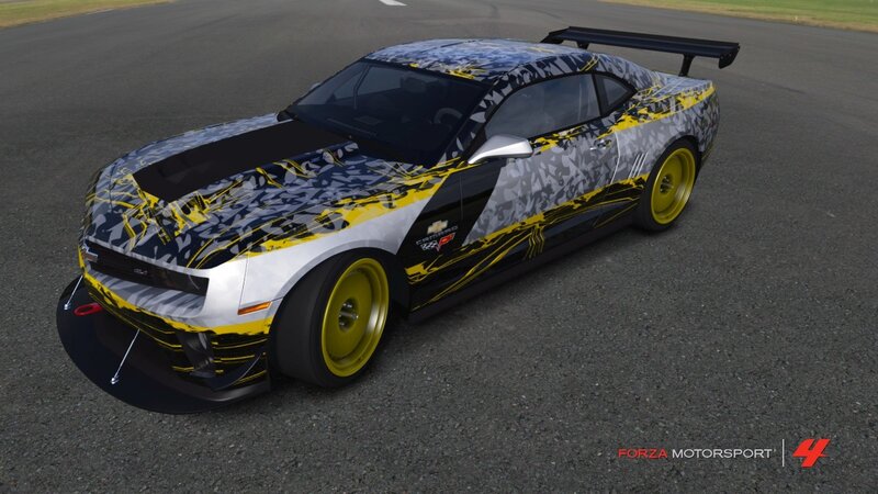 race car on track
