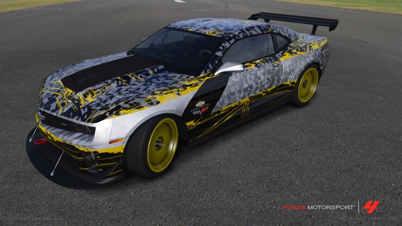 race car on track