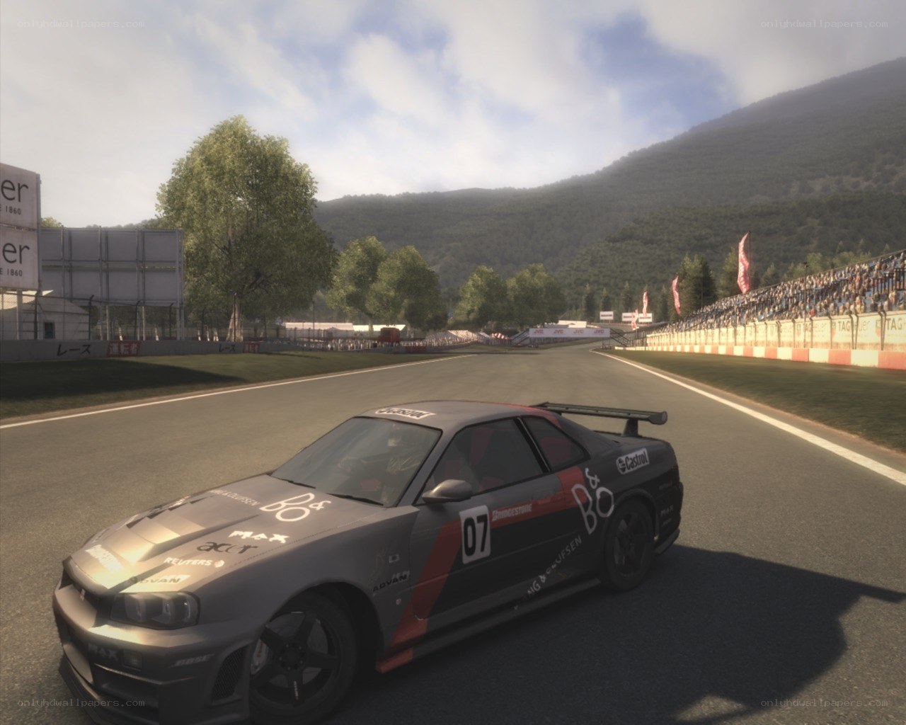 race car on track