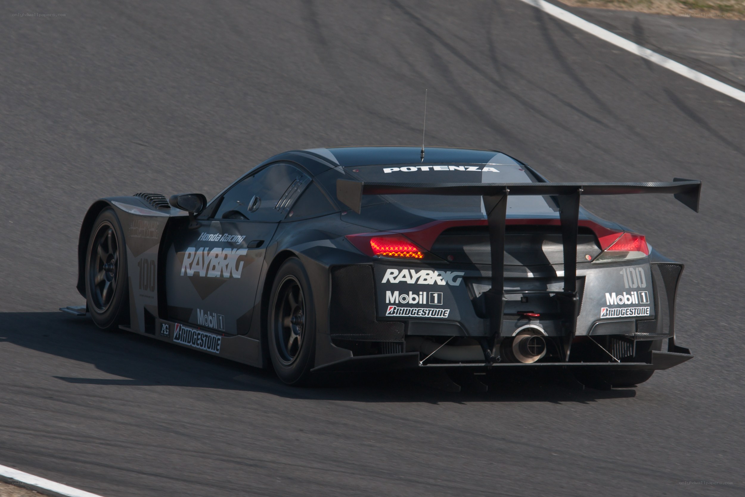 race car on track