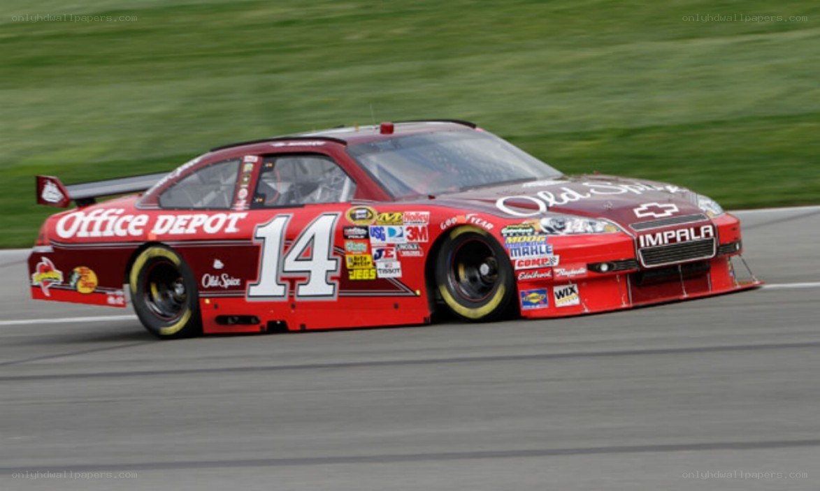 Race car on track