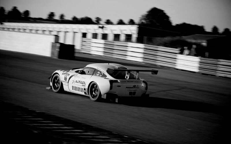 race car on track