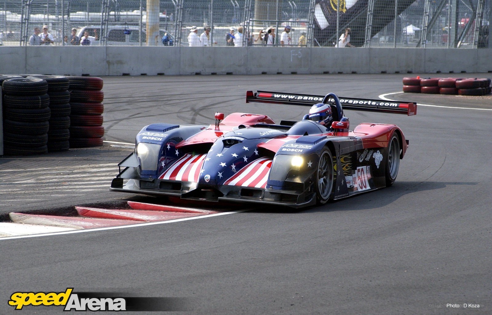 Race car on track