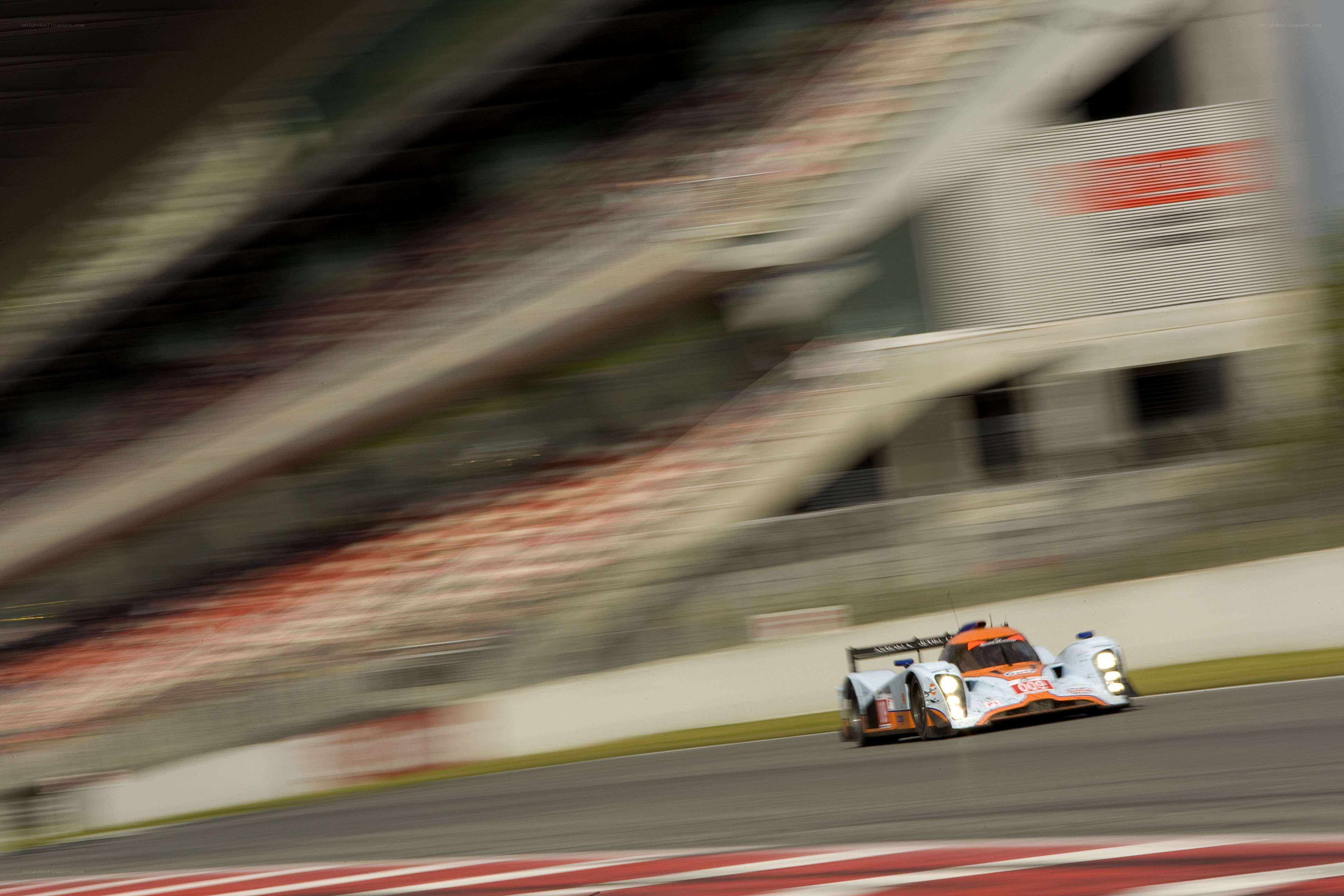 Race car on track