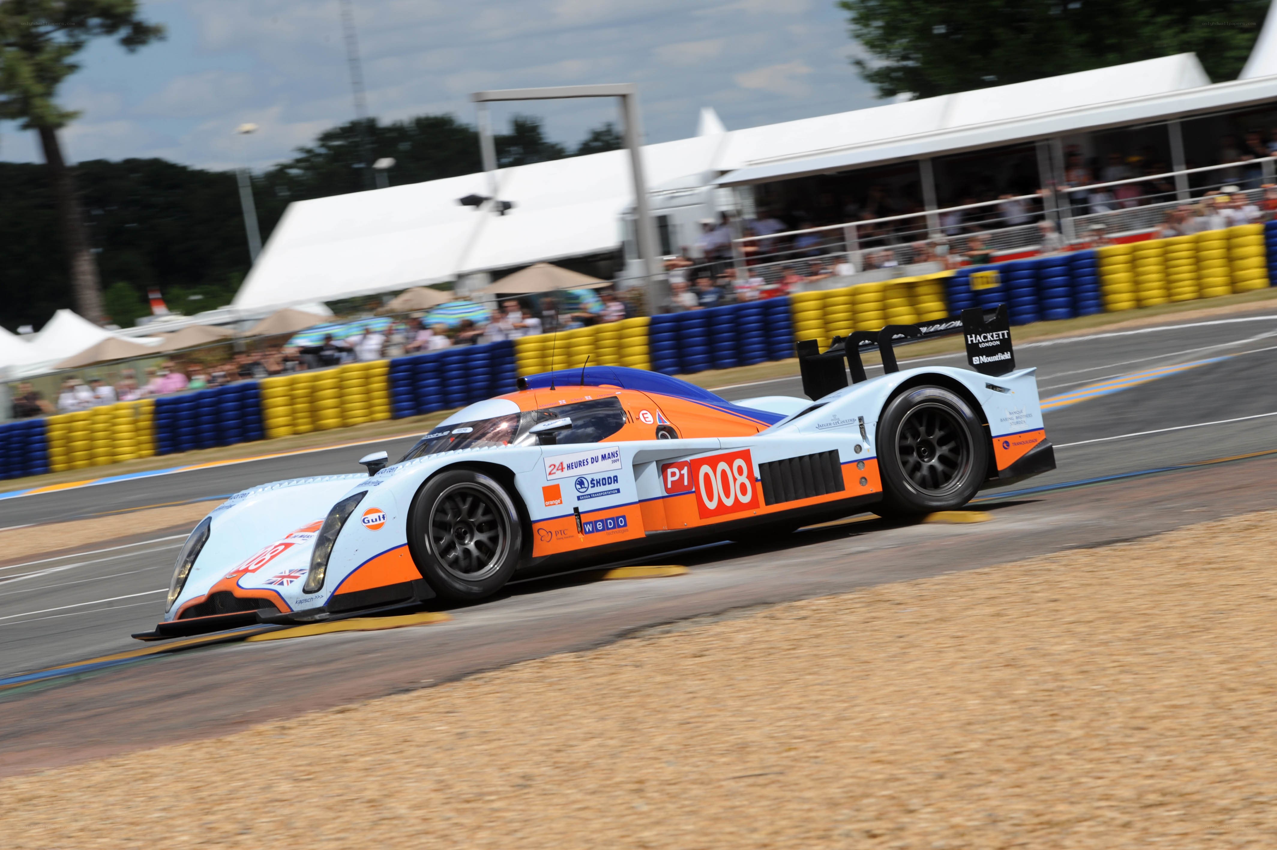 Race car on track at Le Mans