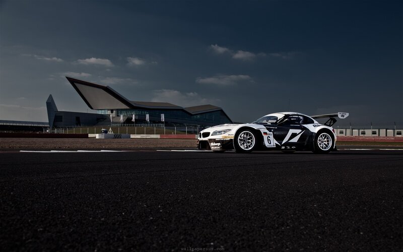 Race Car on Track — Black, Dramatic, Afternoon