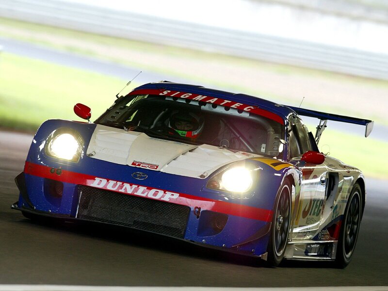 Race Car on Track — Blue, Dynamic